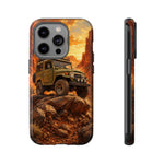 Land Cruiser FJ40 Classic 4x4 Red Rock Canyon Art Tough Phone Case