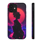Neon Geisha Silhouette Phone Case | Tough Cover