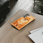 Pomeranian Tiny Fox Fluffy Art Tough Phone Case