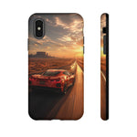 C8 Desert Highway Sunset Phone Case Tough Case for Corvette Drivers
