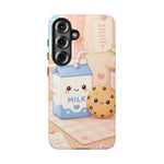 Milk Cookie Phone Case Cute Food Kawaii Tough Cover Gift Art