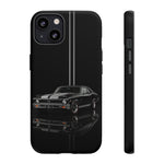 Nova SS Phone Case, Black 68 Muscle Car Silver Stripe Studio Cover