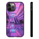 Empty Mall Escalator Vaporwave Art Tough Phone Case