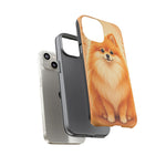 Pomeranian Tiny Fox Fluffy Art Tough Phone Case