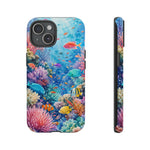 Underwater Coral Reef Phone Case | Colorful Tropical Fish Ocean Scene