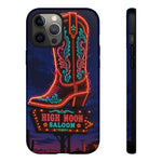 Neon Cowboy Boot phone case | High Noon Saloon design