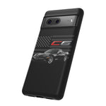 Black C6 Phone Case American Sports Car Tough Cover Gift