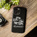 White S2000 Roadster Collage JDM Tough Phone Case Cover Gift