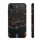370Z City Prowl Tough Phone Case Black Sports Car at Night