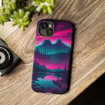 2 Rounds Canada Retina Artwork Vaporwave Phone Case – Landscape Aesthetic