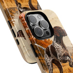 German Shorthaired Pointer Pointing Art Tough Phone Case