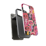 Pop Art Lips and Lightning Bolt Phone Case