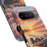 Sunset Bass Fishing Boat phone case | Tough Cover