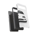 White MK4 Supra Phone Case, Retro 90s JDM Tough Cover for Car Enthusiasts