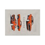 Hugger Orange 1967 Camaro Illustration Blanket Muscle Car Microfiber Throw
