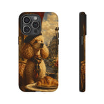 Poodle in Beret Phone Case | Vintage Paris Café Illustration
