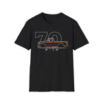 1970 C10 Pickup Hollow 70 Orange Silhouette Classic Chevy Truck T-Shirt Fan Gift
