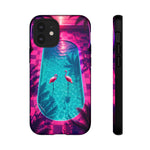 Neon Flamingo Pool Vaporwave Art Tough Phone Case
