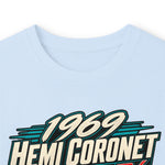 1969 Hemi Coronet Car Illustration Long Sleeve Tee | Classic Muscle Car