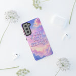 You Are Enough phone case | pastel cloud affirmation protective case