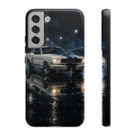 GT350 Phone Case White, Rainy Track Night Classic Racer Tough Cover