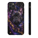 French Bulldog Galaxy Marble Art Tough Phone Case