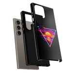 Synthwave Sunset Triangle Phone Case Retro Vaporwave Case
