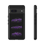 MK4 Supra Phone Case Purple, Three-View Vector Cover