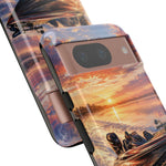 Sunset Bass Fishing Boat phone case | Tough Cover
