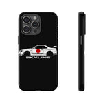 R34 Skyline Japanese Flag Race Car Phone Case | JDM GT-R Tough Cover