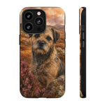 Border Terrier Earthy Watercolor Art Tough Phone Case