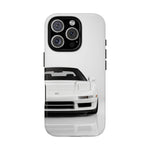White NSX Phone Case, Retro 90s JDM Supercar Cover, Gift for Car Lovers