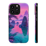 Japanese Landscape Rocks Water Vaporwave Phone Case – Nature Aesthetic