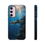 Cobia Reef Phone Case, Shaft of Light Ocean Fishing Tough Cover
