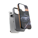 Skyline GT-R R34 White Nurburgring Speed Art Tough Phone Case