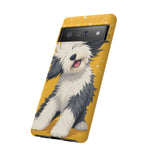 Sheepdog Hair Flip Phone Case Funny Dog Lover Gift