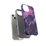 Cherry Blossom Neon Night Vaporwave Art Tough Phone Case
