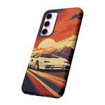 Retro Sunset Countach phone case | Sports car tough cover