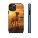 Rhodesian Ridgeback African Savanna Art Tough Phone Case