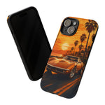 Orange Corvette C3 Stingray Sunset Palms Phone Case
