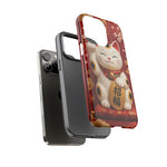 Maneki Neko Lucky Cat Art Tough Phone Case