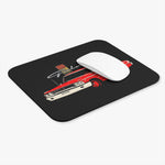 Red 1960s Galaxie Car Mouse Pad | Retro Classic Car Desk Mat
