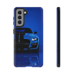 Blue Mustang Art Phone Case, GT500 American Muscle Car Tough Cover for Men
