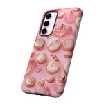 Pink Vintage Vanity Phone Case, Girly Pattern Tough Cover