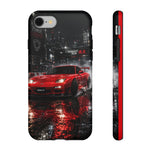 RX7 Phone Case Red, Night Drift JDM Sports Car Tough Cover, Gift