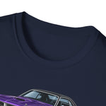 1970 Cuda purple car T-Shirt | Classic Muscle Car Tee