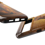 Abyssinian Warm Ticked Portrait Art Tough Phone Case