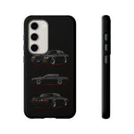 Black GNX Phone Case, Three-View Muscle Car Vector Tough Cover