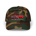 1959 El Camino Dad Hat Classic Truck Cap Adjustable Strap Red Black Top