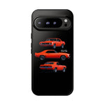 1969 Camaro SS Orange Triple View Muscle Car Tough Phone Case